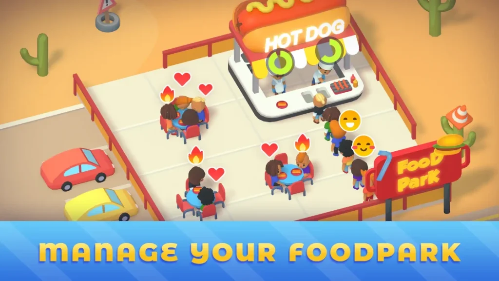 play idle food park tycoon